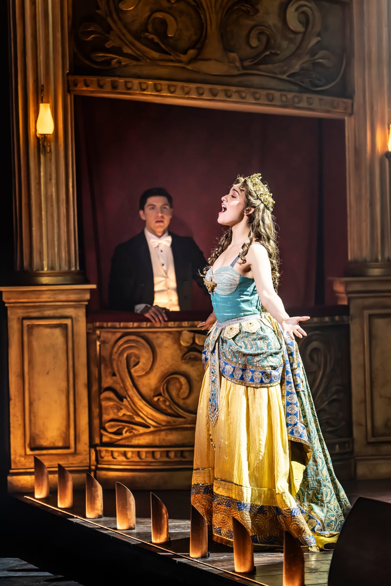 Christine Daaé on the staircase in The Phantom of the Opera